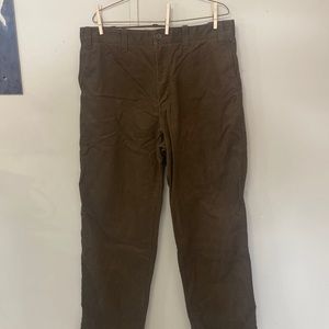 New Eddie Bauer classic fit brown pants 36x36 Tall , extra buttons